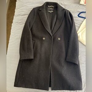 Women’s J Crew 100% Wool Coat - Black - Size 10
